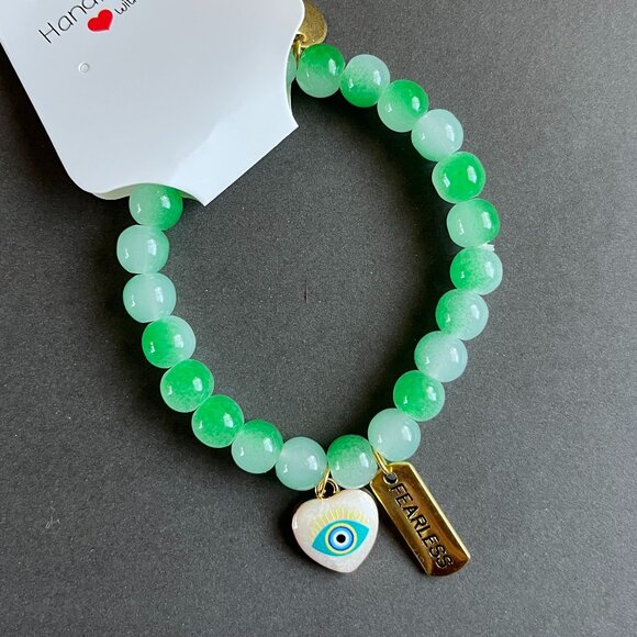 Charmze Stackable Stretch Beaded Fearless Bracelet NEW - Picture 3 of 3